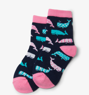 Pink Kids Crew Socks
